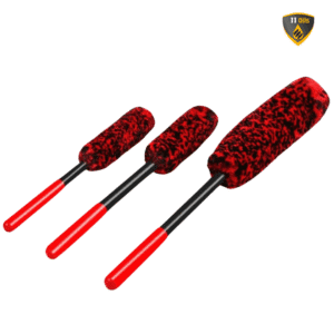 11oils AutoCare Wool Woolies Car Wheel Cleaning Brush-Set of 3
