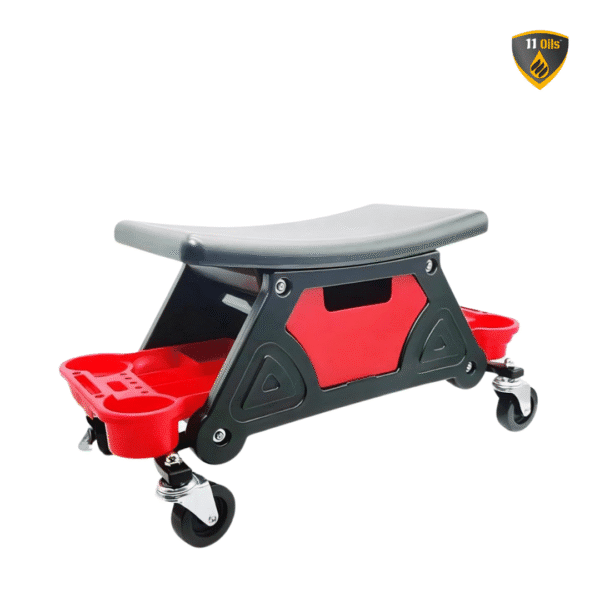 11Oils Rolling Creeper Seat with Tool Storage and Cushion