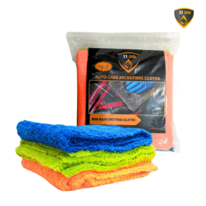 11oils AutoCare Microfiber Cleaning Cloth, 400GSM 40*40 Pack of 3