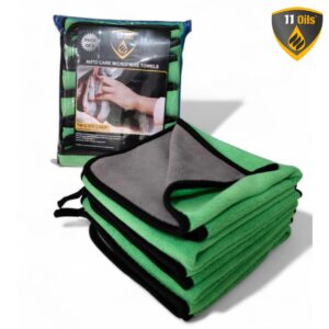11oils AutoCare Microfiber Cleaning Cloths 600GSM 40*40 Pack of 5