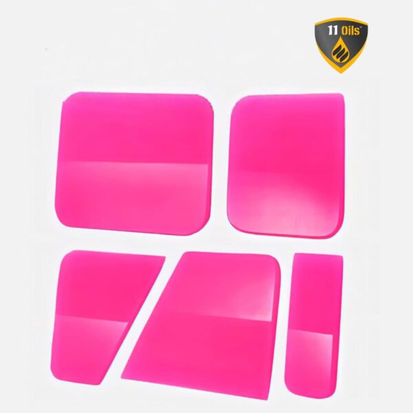 11Oils PPF Rubber Squeegees Set of 5 for Wrap and Film Application