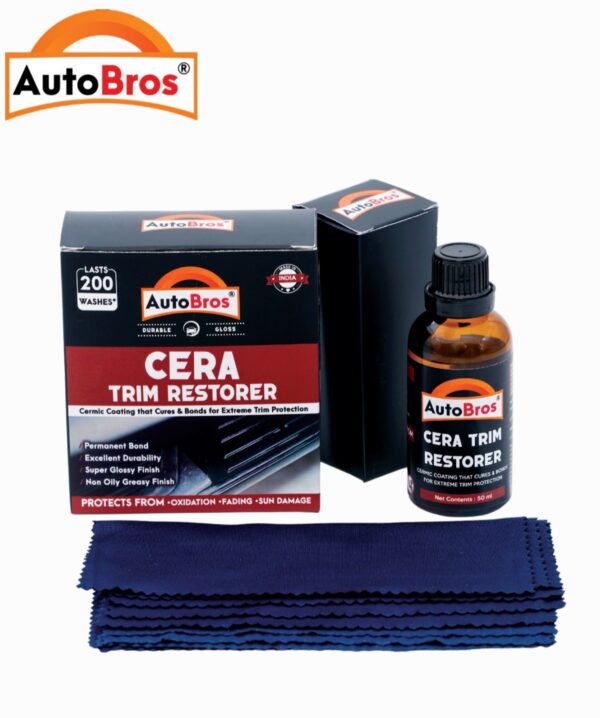 AutoBros Cera Trim Restorer 50ml for Exterior Plastic & Rubber