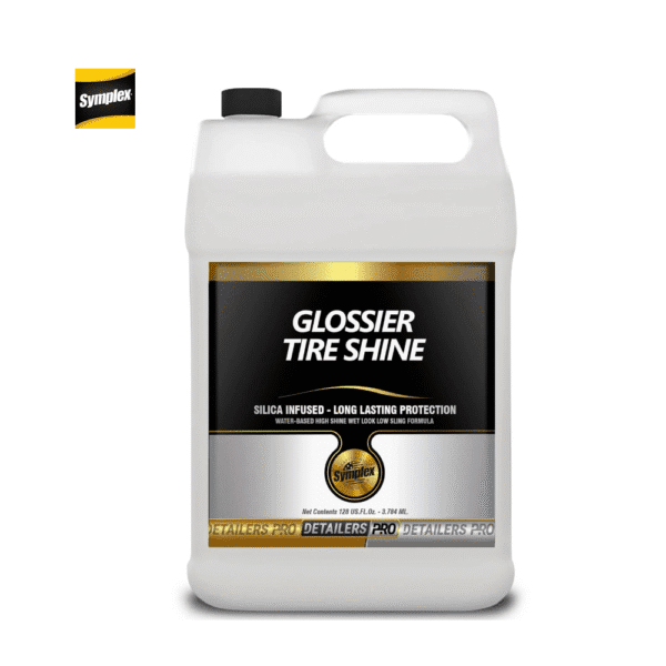 Symplex Glossier Tire Shine 1 Gallon – High-gloss, UV protection